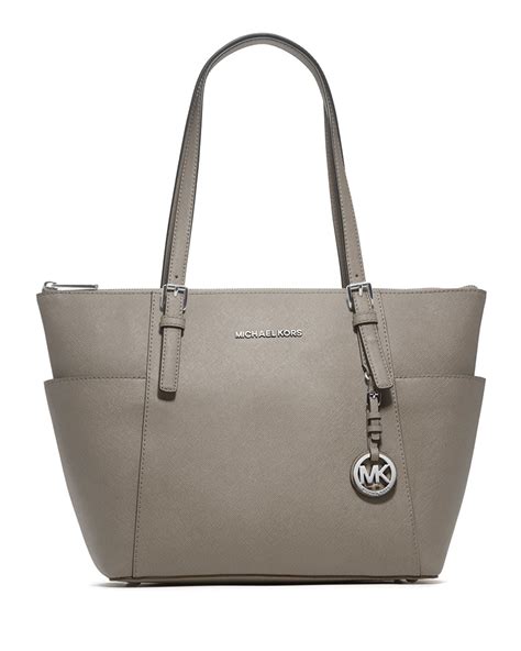 michael kors jet set tote bag grey|michael kors travel tote large.